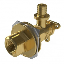 Відвід настінний латунний з вушками з РВ KAN-therm UltraLine - 16 Rp1/2" L = 78 мм