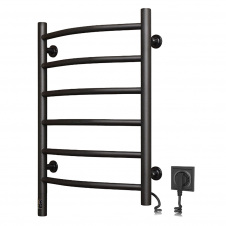 Фото - Електрична рушникосушка Navin Камелія 480х600, праве підключення, чорний Електрична рушникосушка Navin Камелія 480х600, праве підключення, чорний