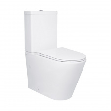 Унітаз підлоговий Qtap Swan безобідковий з сидінням Soft-close білий (QT16222182TW)