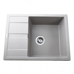 Гранітна мийка Globus Lux ONE 650x500-А0005, сірий камiнь Тячів