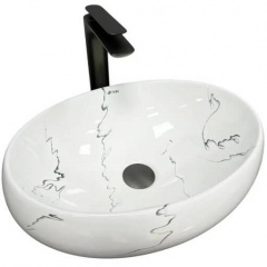 Раковина VBI Veneto Marmo Glossy білий VBI-012807 Ворожба