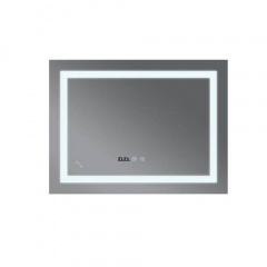 Дзеркало Mixxus Warm MR02-70x50 LED Touch, Anti-fog, димер, рег. яскравості, годинник (MI6668) Чернігів