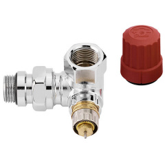 Клапан термостатичний Danfoss RA-NCX 15 1/2 трехосевой хром кутовий лівий (013G4240) Надвірна