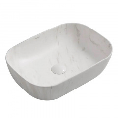 Раковина накладна Mixxus Premium Diverse-0112 Marble 455x325x135 мм (MP6543) Кам'янське