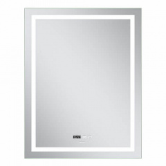 Дзеркало Mixxus Premium Flash MR21-70x90 LED Touch, Anti-fog, димер, годинник (MP6618) Херсон