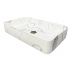 Раковина VBI Triest Marble білий VBI-012711 Білгород-Дністровський