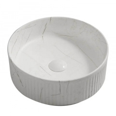 Раковина накладна Mixxus Premium Wave-0102 Marble 370x370x130 мм (MP6528) Коломия