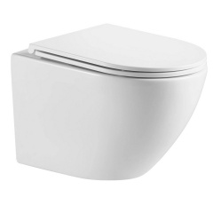 Підвісний унітаз Imprese Rozkos Twist з твердим сидінням-кришкою Slim Soft Close (c06310103) Вінниця