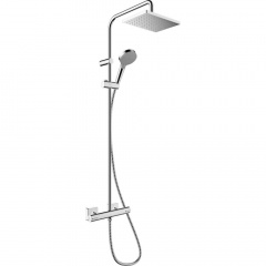 Душова система Hansgrohe Vernis Shape Showerpipe 230 1jet Green з термостатом, Chrome (26319000) Токмак