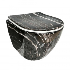 Унітаз підвісний VBI Vulcano Black Onyx (VBI-020403) Чугуїв