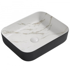 Раковина накладна Mixxus Premium Diverse-0110 Marble-Black 500x390x130 мм (MP6517) Вольнянск