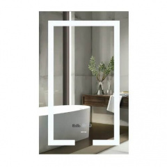 Дзеркало Mixxus Hard MR06-50x80 годинник, LED-підсвічування, антизапотівання (MI6011) Софиевская Борщаговка