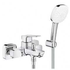 Змішувач для ванни Grohe Cubeo з душовим набором хром (1018140000) Київ
