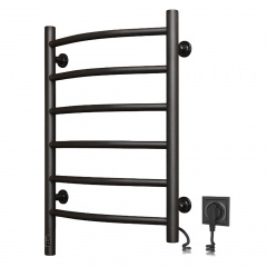 Електрична рушникосушка Navin Камелія 480х600, праве підключення, чорний Єланець