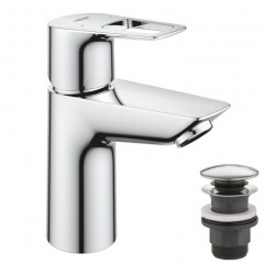 Змішувач для раковини Grohe BauLoop New S-Size + нажимний донний клапан Кременчук