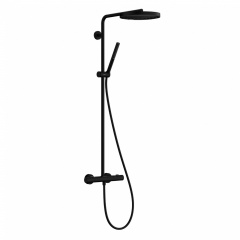 Душова система Hansgrohe Pulsify S Puro Showerpipe 260 1jet з термостатом чорний матовий (24222670) Жмеринка