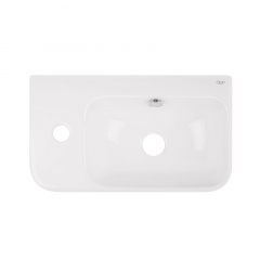 Раковина підвісна Qtap Tern 450х250х158 крило зліва білий (QT1711H02RW) Белгород-Днестровский