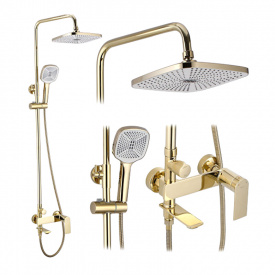 Душовий гарнітур Rea STORM, 136 см, золото