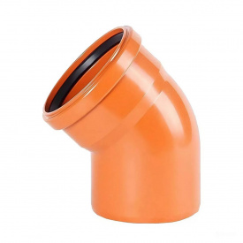 Коліно каналізаційне з ПВХ Magnaplast KGB Ø110/45° (20120)