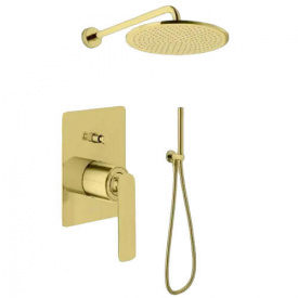 Душова система Kohlman EXPERIENCE 30 BRUSHED GOLD + BOX прихований монтаж