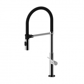 Змішувач для кухні Paffoni Chef чорний матовий/хром (CH179CRNO)