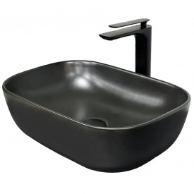 Раковина накладна VBI Ravenna чорний мат VBI-011203