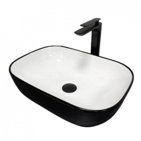 Раковина накладна VBI Ravenna Black White glossy (VBI-011226)