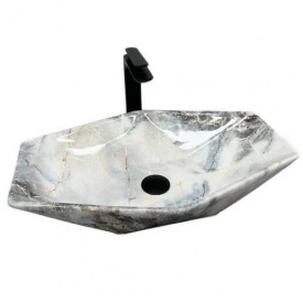 Раковина VBI Venezia S Granit Glossy сірий VBI-012402