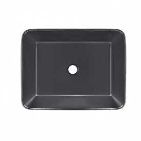 Раковина-чаша накладна Qtap Tern 480х370х135 чорний матовий (QT176069MB)