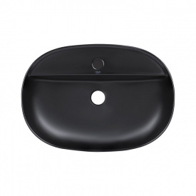 Раковина-чаша накладна Qtap Scorpio 610x400x120 чорний матовий (QT142203MBMBN)