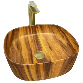 Раковина накладна VBI Arezzo коричневий VBI-013205