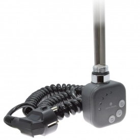 ТЕН для рушникосушки Schlosser 1.0, 600 W, антрацит (з кабелем) (603000105.RAL7016)