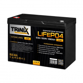 Акумуляторна батарея літій-залізо-фосфатна Trinix 12.8 В 100Аг TLFP-12100 Ultra LiFePO4 (44-00085)