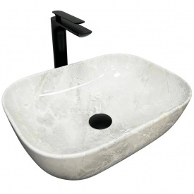 Раковина накладна VBI Ravenna світло-сірий камінь VBI-011206