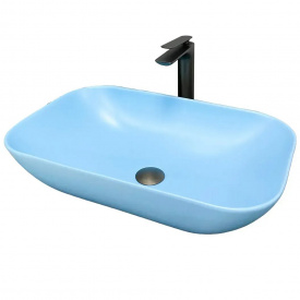 Раковина накладна VBI Avezzano блакитний мат VBI-014403