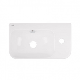 Раковина підвісна Qtap Tern 450х250х158 крило справа білий (QT1711H02LW)