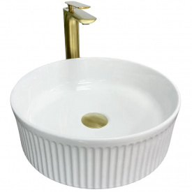 Раковина накладна VBI Brindisi білий VBI-014100