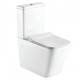 Унітаз-компакт підлоговий Koller Pool Kvadro з сидінням Soft-close без бачка (KR-0675-RC-C)