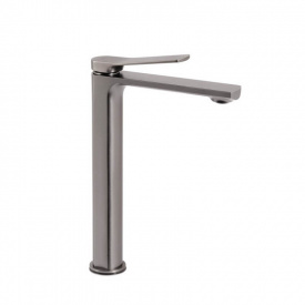Змішувач для раковини Qtap Slavonice високий Gunmetal Black (QTSLA269GMB45925)