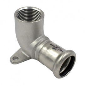 Коліно настінне з нержавіючої сталі під прес RM InoxPres 15х1/2 ВР (185102015)