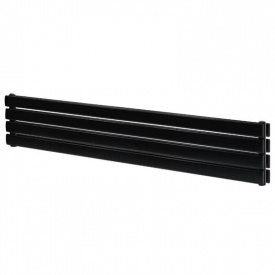 Горизонтальний дизайнерський радіатор Arttidesign Livorno ІІ G 4/272/2000/50 чорний матовий