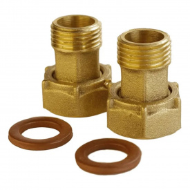 Комплект штуцерів для лічильників води з біконітовою прокладкою VA 1"Вх3/4"З (Б2715-1КбА)