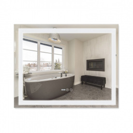 Дзеркало Qtap Mideya 1000x800 (DC-F614), з LED-підсвічуванням та антизапотіванням (QT2078F614W)