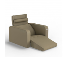 М'яке крісло KULIK SYSTEM PLEASURE Екошкіра Цілий Пісочний (hub_qJUk27187)