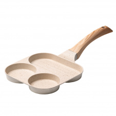 Сковорода для завтрака алюминиевая Breakfast 19x19x2 см Бежевый (HP39571W)