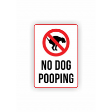 Табличка Vivay No dog pooping 20x28 см (hub_oukeax)