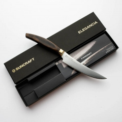 Кухонный нож для стейка Suncraft Elegancia 12 см Коричневый (KSK-06) Новояворовск