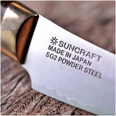 Кухонный нож для стейка Suncraft Elegancia 12 см Коричневый (KSK-06) Новояворовск