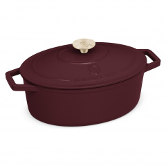 Каструля Berlinger Haus Leonardo Collection 30 см 4.65 л Бордовий (BH-6543) Ірпінь