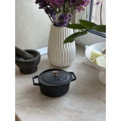 Порционная кастрюля Berlinger Haus Black Royal Collection 12 см 0.55л Черный (BH-6490) Киев